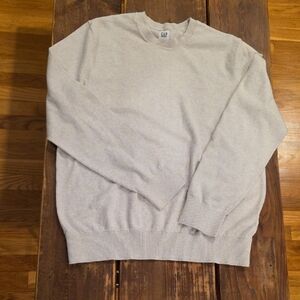 GAP Men's Crewneck Sweater in Light Cream Color